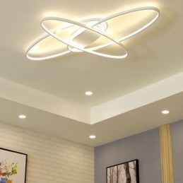 Designer Touch Decorative Modern Oval Flush Mount Ceiling Light Acrylic Light Fixture