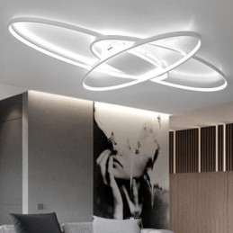 Designer Touch Decorative Modern Oval Flush Mount Ceiling Light Acrylic Light Fixture