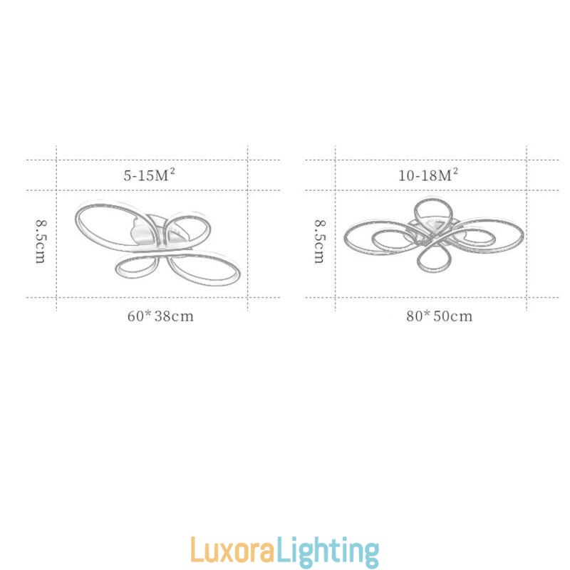 Designer Touch Decorative Modern Flush Mount Ceiling Light Flower Design Lighting