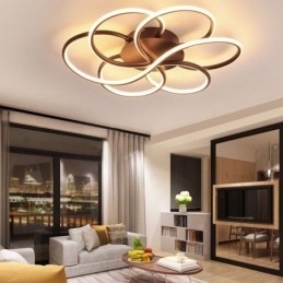 Designer Touch Decorative Linear Flush Mount Ceiling Light Modern Flower Design Light