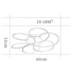 Designer Touch Decorative Linear Flush Mount Ceiling Light Modern Flower Design Light