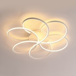 Designer Touch Decorative Linear Flush Mount Ceiling Light Modern Flower Design Light