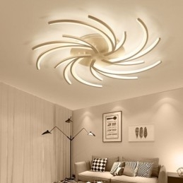 Designer Touch Decorative Modern Windmill Flush Mount Ceiling Light Irregular Decoration Lighting