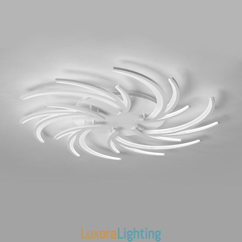 Designer Touch Decorative Modern Windmill Flush Mount Ceiling Light Irregular Decoration Lighting