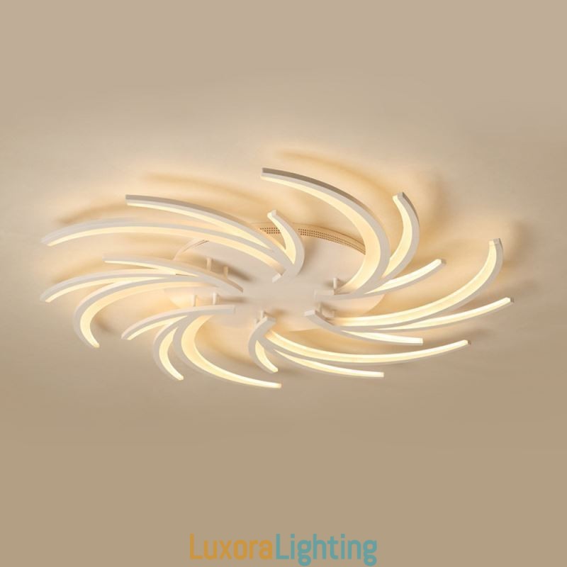 Designer Touch Decorative Modern Windmill Flush Mount Ceiling Light Irregular Decoration Lighting