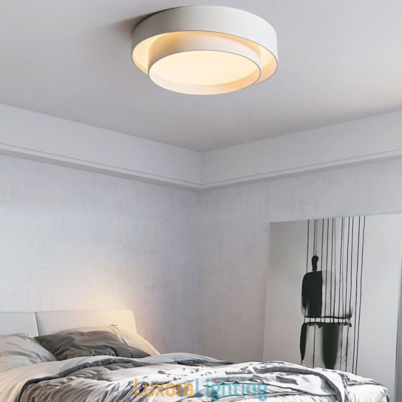 Designer Touch Decorative Contemporary Flush Mount Circular Ceiling Light