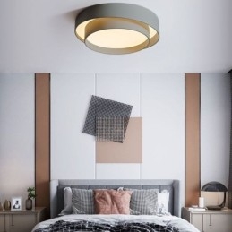 Designer Touch Decorative Contemporary Flush Mount Circular Ceiling Light