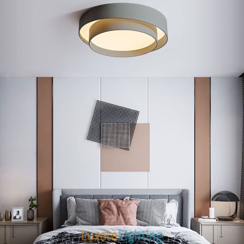 Designer Touch Decorative Contemporary Flush Mount Circular Ceiling Light
