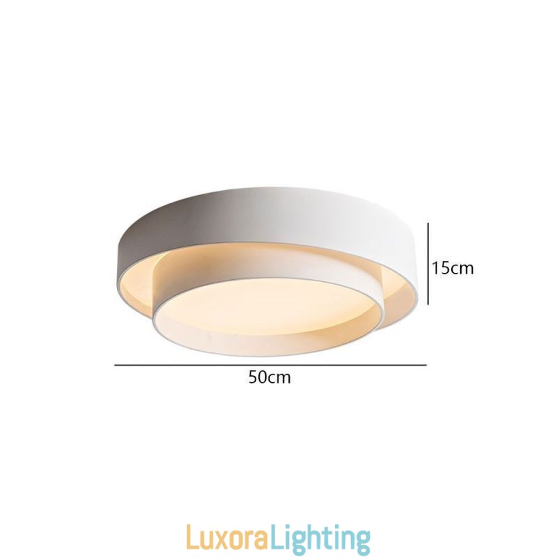 Designer Touch Decorative Contemporary Flush Mount Circular Ceiling Light