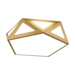 Designer Touch Decorative Gold Geometric Flush Mount Acrylic Ceiling Light