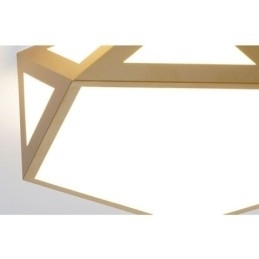 Designer Touch Decorative Gold Geometric Flush Mount Acrylic Ceiling Light