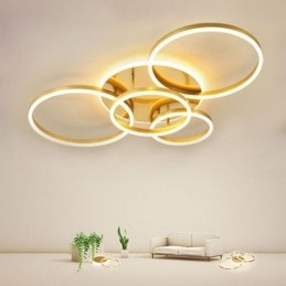 Designer Touch Decorative Halo Ring Flush Mount Modern Acrylic Ceiling Light