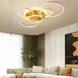 Designer Touch Decorative Halo Ring Flush Mount Modern Acrylic Ceiling Light