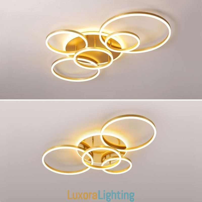 Designer Touch Decorative Halo Ring Flush Mount Modern Acrylic Ceiling Light