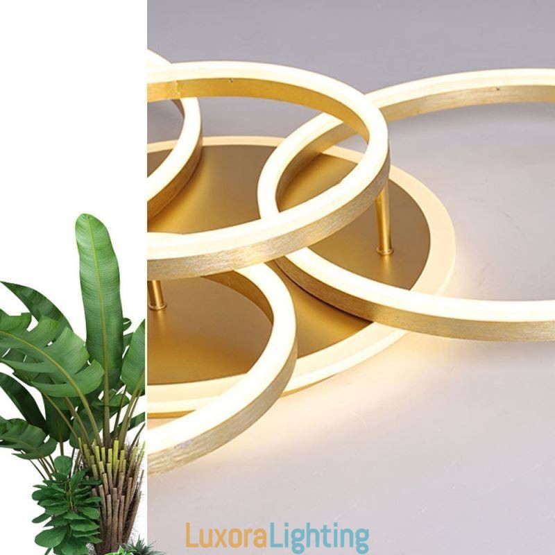 Designer Touch Decorative Halo Ring Flush Mount Modern Acrylic Ceiling Light