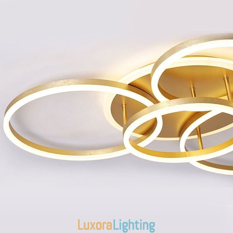 Designer Touch Decorative Halo Ring Flush Mount Modern Acrylic Ceiling Light
