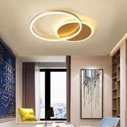 Designer Touch Decorative Modern Flush Mount Round Gold Ceiling Light