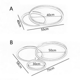 Designer Touch Decorative Modern Flush Mount Round Gold Ceiling Light