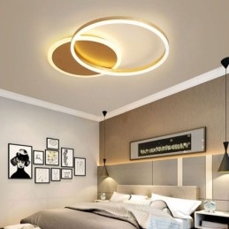 Designer Touch Decorative Modern Flush Mount Round Gold Ceiling Light