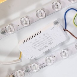 Designer Touch Decorative Round Flush Mount Modern Golden Acrylic Ceiling Light