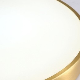 Designer Touch Decorative Round Flush Mount Modern Golden Acrylic Ceiling Light