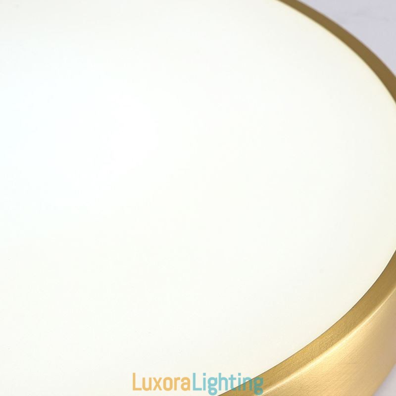 Designer Touch Decorative Round Flush Mount Modern Golden Acrylic Ceiling Light