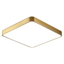 Designer Touch Decorative Flush Mount Minimalist Acrylic Square Gold Ceiling Light