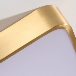 Designer Touch Decorative Flush Mount Minimalist Acrylic Square Gold Ceiling Light