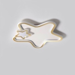 Designer Touch Decorative Creative Star Flush Mount Golden Star Ceiling Light
