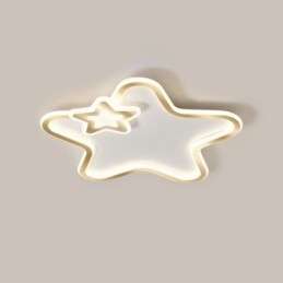 Designer Touch Decorative Creative Star Flush Mount Golden Star Ceiling Light