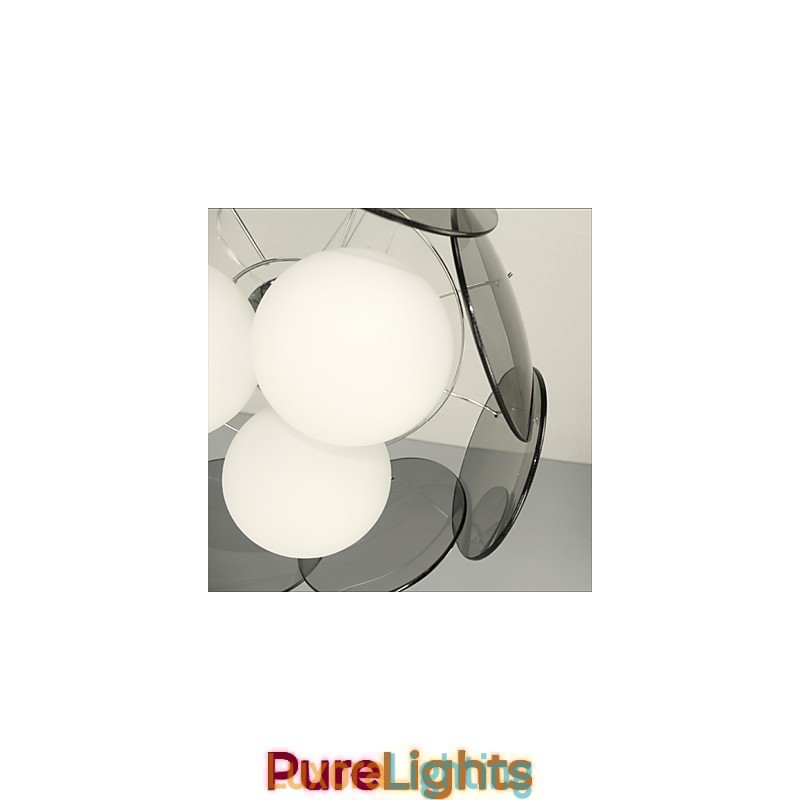 Designer Touch Decorative deals Milan Simple Fashion Style Chandelier Light Smoke Gray Glass Chandelier