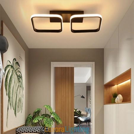 Designer Touch Decorative Modern Minimalist Flush Mount Acrylic Square Frame Ceiling Light