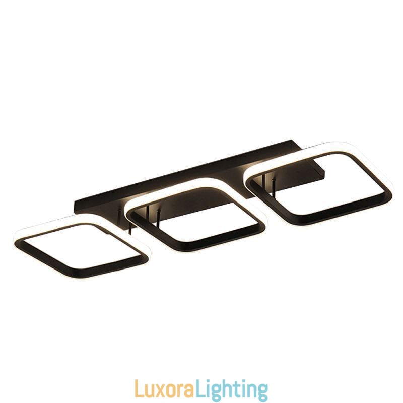 Designer Touch Decorative Modern Minimalist Flush Mount Acrylic Square Frame Ceiling Light