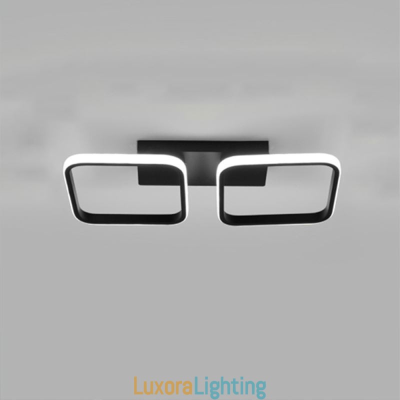 Designer Touch Decorative Modern Minimalist Flush Mount Acrylic Square Frame Ceiling Light