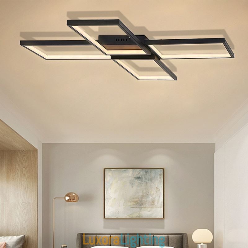 Designer Touch Decorative X Shaped Flush Mount Minimalist Acrylic Ceiling Light