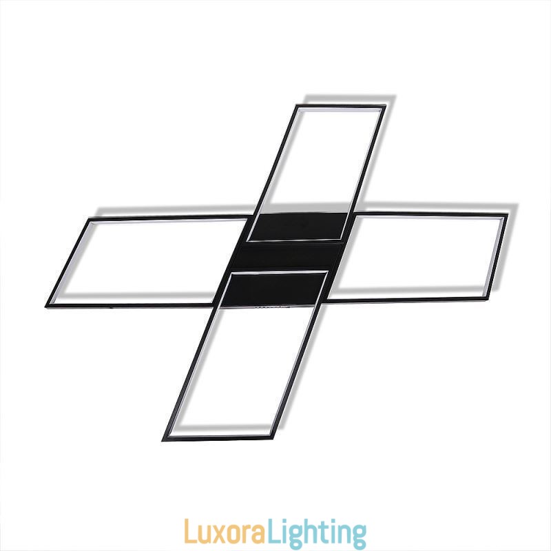 Designer Touch Decorative X Shaped Flush Mount Minimalist Acrylic Ceiling Light