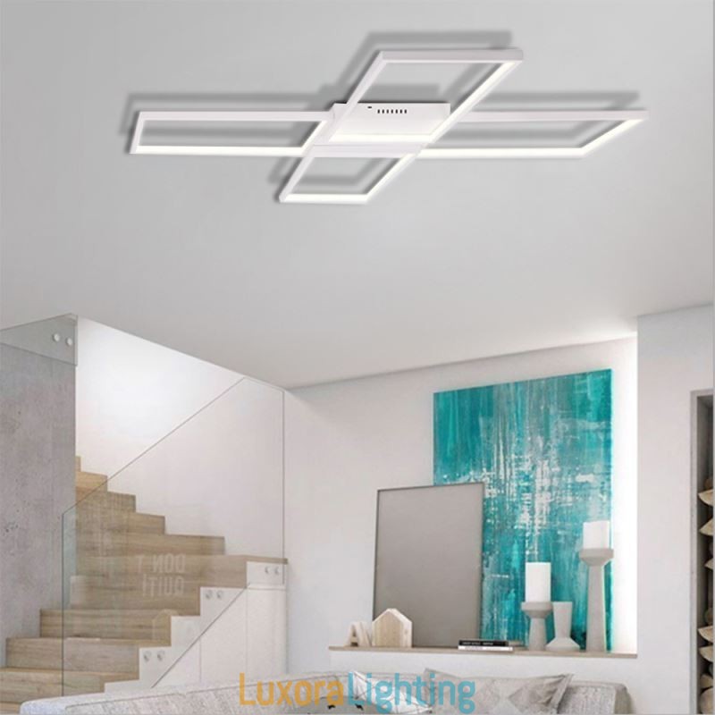 Designer Touch Decorative X Shaped Flush Mount Minimalist Acrylic Ceiling Light