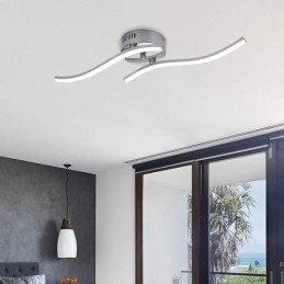 Designer Touch Decorative Modern Simple Flush Mount Acrylic Wave Shaped Ceiling Light