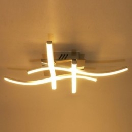 Designer Touch Decorative Modern Simple Flush Mount Acrylic 4 Lights Wave Shaped Ceiling Light