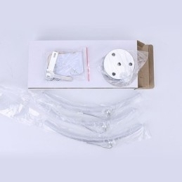 Designer Touch Decorative Simple Flush Mount Arc Shaped Acrylic Cross Ceiling Light