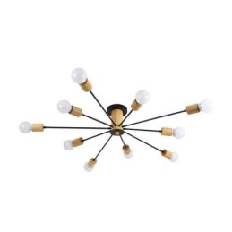 Designer Touch Decorative Modern Magic Beans Flush Mount Wood Branch Chandelier