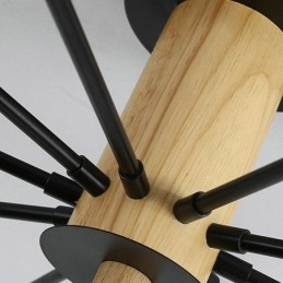 Designer Touch Decorative Modern Magic Beans Flush Mount Wood Branch Chandelier