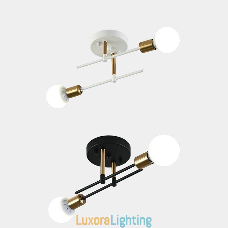 Designer Touch Decorative Simple Magic Beans Flush Mount Crossed Ceiling Light
