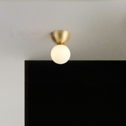 Designer Touch Decorative Nordic Brass Mini Flush Mount Ceiling Light Foyer Lighting