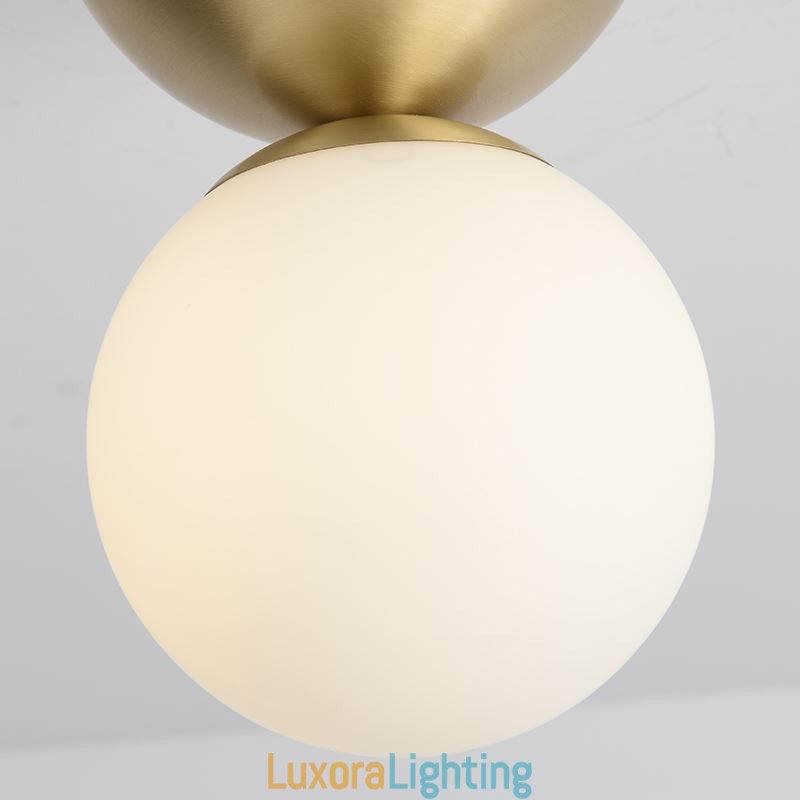 Designer Touch Decorative Nordic Brass Mini Flush Mount Ceiling Light Foyer Lighting