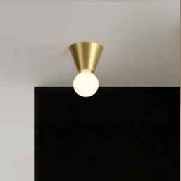 Designer Touch Decorative Nordic Brass Mini Flush Mount Ceiling Light