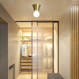 Designer Touch Decorative Nordic Brass Mini Flush Mount Ceiling Light