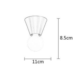 Designer Touch Decorative Nordic Brass Mini Flush Mount Ceiling Light