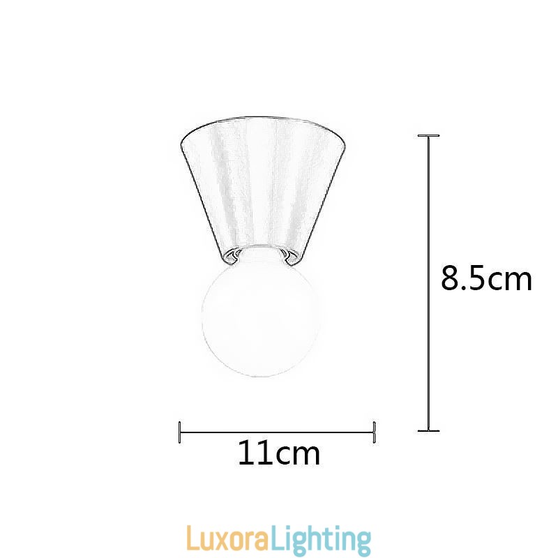 Designer Touch Decorative Nordic Brass Mini Flush Mount Ceiling Light