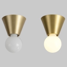 Designer Touch Decorative Nordic Brass Mini Flush Mount Ceiling Light